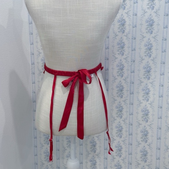 Victoria's Secret Valentines Day Dream Angels heart apron garter - Picture 2 of 4